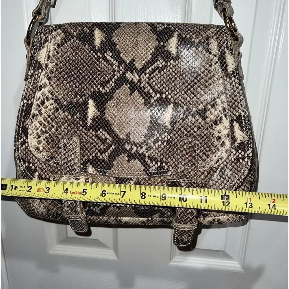 Cynthia Rowley Faux Snakeskin Leather Hobo Bag